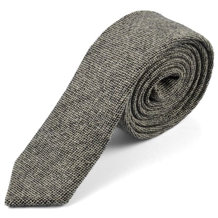 Retro Cashmere Wool Tie for Men - Skinny ties