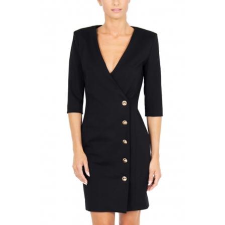 Liu Jo, Dress Zwart, Dames, Maat:M,Viscose