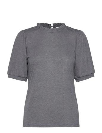 Naviecr T-Shirt T-shirts & Tops Short-sleeved Harmaa Cream