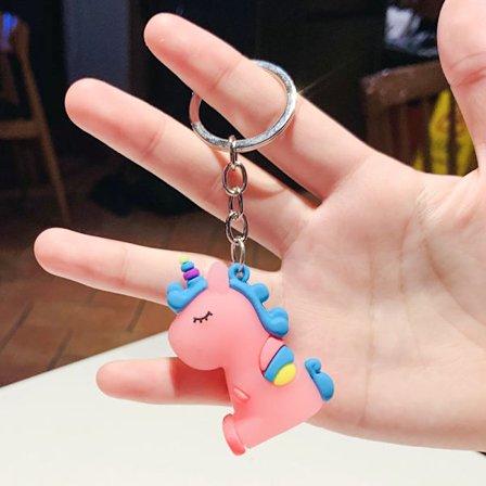 Rosa farge Den lilla fargen Enhjørning nøkkelring - Ikke den siste av I