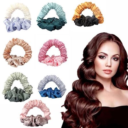 Stora Black Friday-erbjudanden! Värmelös hårcurler mjuk sovknut scrunchie för långt hår