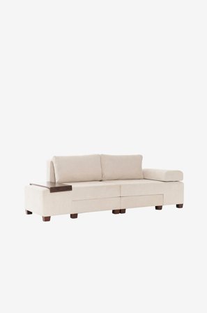 Hanah Home - 3-seters sovesofa Perenna - Hvit - Sovesofaer - Fra Homeroom