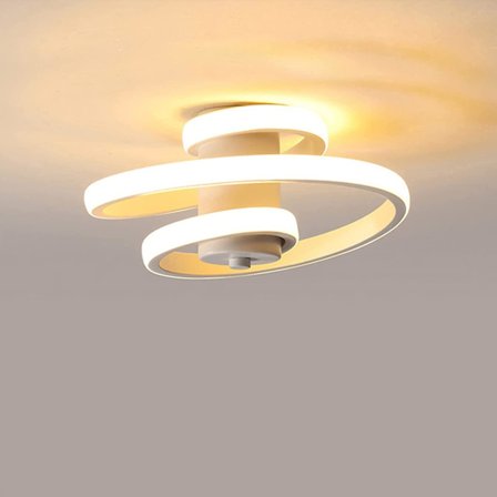 Moderne LED-taklamper, 18w kreativ spiral taklampe, varm