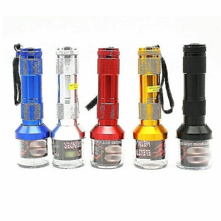 Elektrisk Urte Grinder af Aluminium - Hurtig og Nemt at Bruge