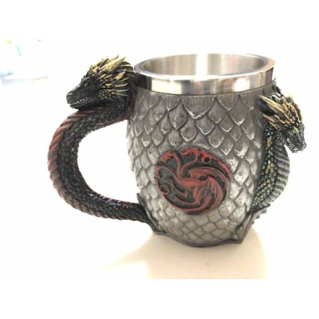 Game of Thrones Mugg Bägare Rostfritt stål Harts Vinglas color8
