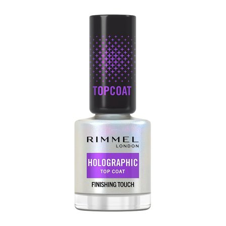 Rimmel Holographic Nail Polish Top Coat Holographic, Makeup, Neglelak, Top Coat
