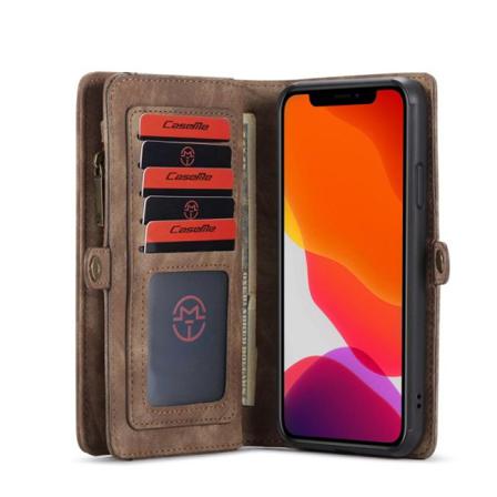 Multiplånbok Caseme 11-kort Apple Iphone 13 Mini Brun