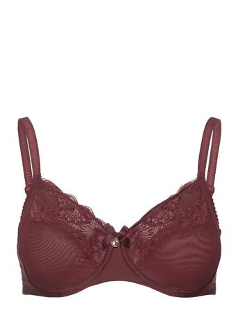 Orangerie Very Covering Underwired Bra Lingerie Bras & Tops Full Cup Bras Rød CHANTELLE