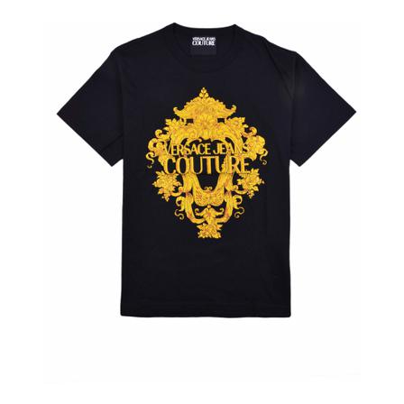 Versace Jeans Couture T-Shirts Sort, Herre, Størrelse: XL