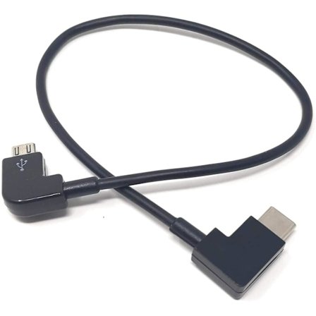 Micro USB till Type-C vinklad kabel 30cm laddkabel för Bosch Intuvia eBike