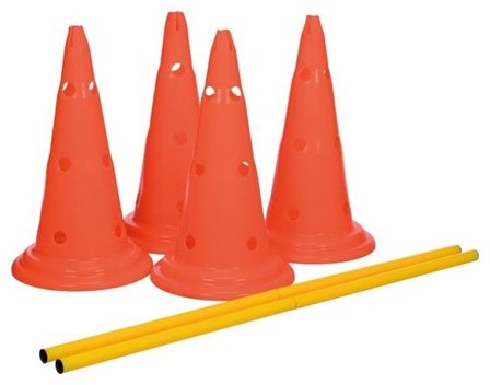 Trixie Dog Activity Hinderset Ø 30 x 50 cm 100 cm Orange & Gul