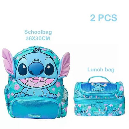 skoletaske Australien Smiggle skoletasker Stitch rygsæk madkasse vandflaske studerende gave skal købes individuelt