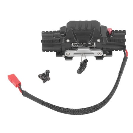 RC Dobbel Motor Vinsj 1/10 Aluminium Legering Metall Automatisk Simulert Fjernkontroll Bil for SCX10 Type B