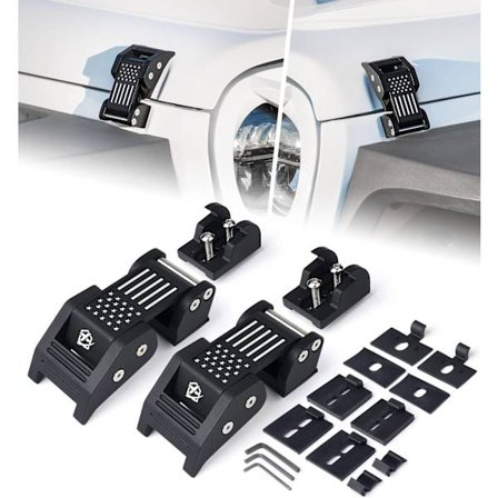 Aluminium huvlåsfästen med USA-flagga, justerbara huvlåsfästen