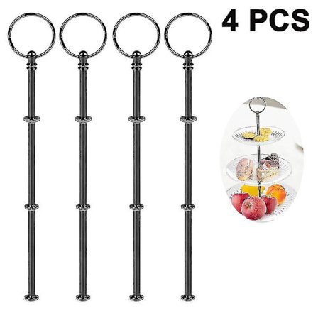 4 sarjaa 3-kerroksisen kakkutelineen laitteistoa, kerrostettu tarjotinlaitteisto 3-kerroksinen kakkuteline