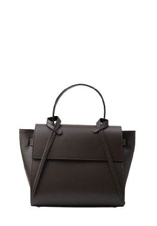 LaTalia Handväska i läder "Arezzo" Handväskor Dam Brun ONESIZE