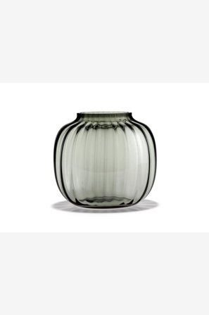 Holmegaard - Vas Oval Primula, H17,5 - Grå - Krukor & vaser - Från Homeroom