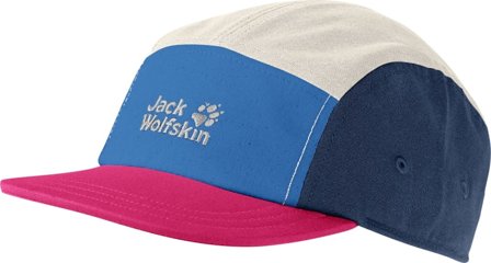 Jack Wolfskin Nature 5 Panel Cap Kids Children caps Blue OneSize