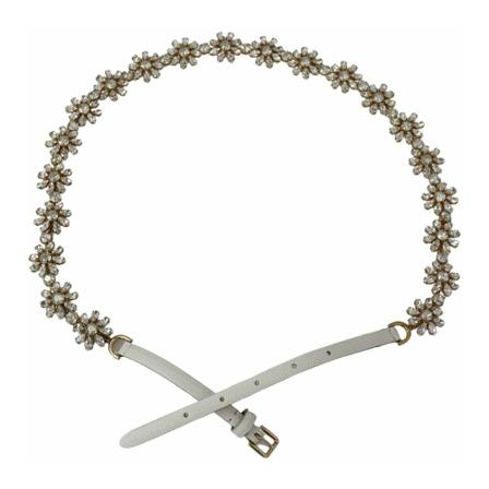 Dolce & Gabbana, Belts Beige, Dames, Maat:L,leer