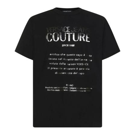 Versace Jeans Couture, T-Shirts Czarny, Mężczyzna, Rozmiar: M