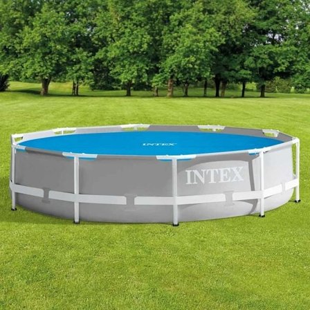 INTEX Poolöverdrag solenergi blå 290 cm polyeten