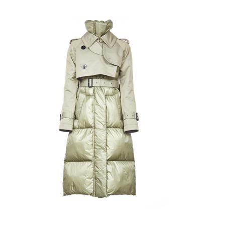 Sacai Down Coats Grøn, Dame Parka