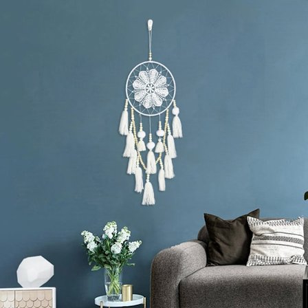 Drömfångare (Vit), Handgjord Drömfångare Nät, Native