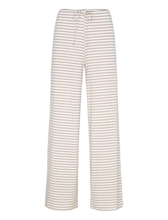 Gina Tricot Striped Soft Trousers - White - S