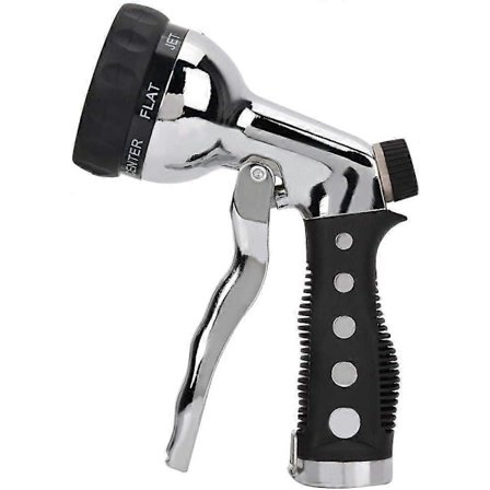 Trädgårdsslangmunstycke Högtrycksspruta Munstycke Tung Metall Kraftig Hig *