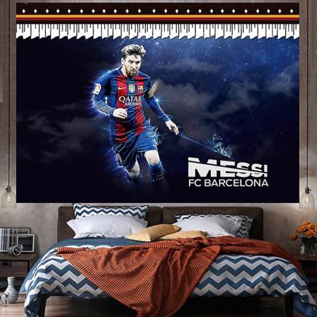 Fotbollsstjärna Bakgrund Neymar Europa League dekorativ duk Tibetanska World Cup hängande duk style 3 200x150cm