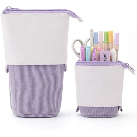Kynäkotelo Pysty Asiakirjalaukku Teleskooppinen Kynäkotelon Pidike Koulu Yliopisto Toimisto Järjestäjä Tytöille Naisille Aikuisille Violetti