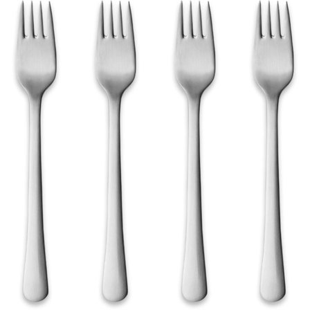 Georg jensen Copenhagen kakegafler, 4 stk' - 'Matt stål