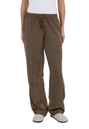 Neo Noir Pants Sonar Linen Byxor Dam Grön 36