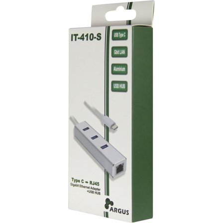 INTER-TECH Argus IT-410-S - hub - 3 porter