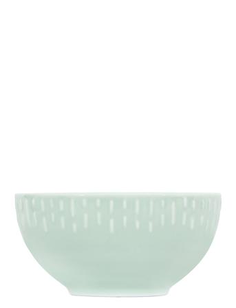 Confetti Pistachio Skål M/Relief Porcelæn 14 Cm. Home Tableware Bowls Breakfast Bowls Green Aida