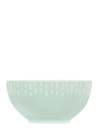 Confetti Pistachio Skål M/Relief Porcelæn 14 Cm. Green Aida