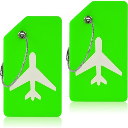 2 stk. bagagemærker, silikone bagagemærker, kuffert ID-mærkesæt, håndtaskemærker rejsetilbehør til indchecket bagage