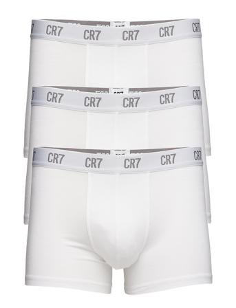 Cr7 Main Basic, Trunk, 3-Pack Boxershorts Hvid CR7