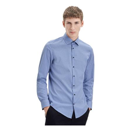 Seidensticker Business Shirt Shaped , Blauw , Heren , Maat: L