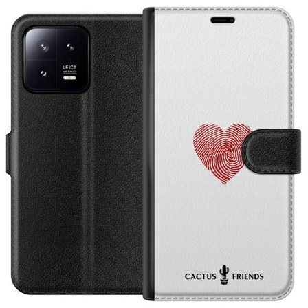 Yhteensopiva Lompakkokotelo Xiaomi Xiaomi 13 Cactus and Friends - Fingerprint Love