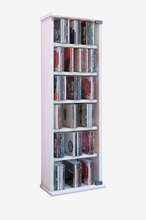 VCM - Cd/DVD-torn Vetro för 150 Cd's - Vit - Hyllor & förvaring - Från Homeroom