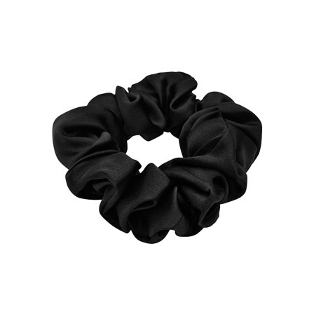 Lenoites Mulberry Silk Scrunchie Black, Hår, Hårpynt, Scrunchies
