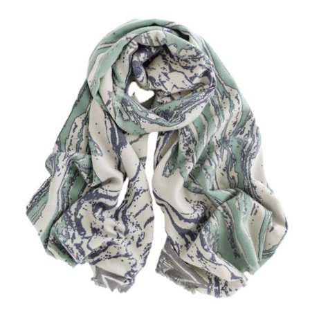 Dam Bekväm Varm Vinter Höst Filtscarf Mode Mjuk tjock marmorscarf sjal Cape