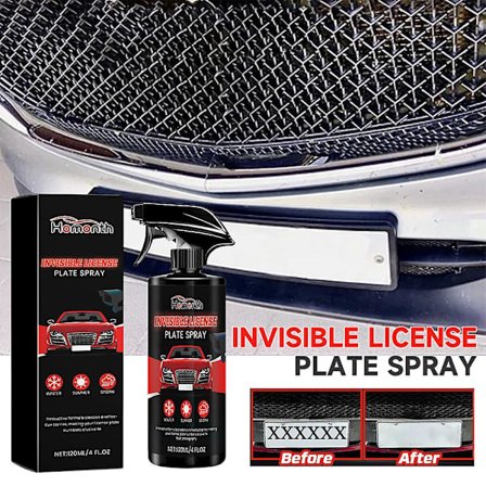 120ml osynlig registreringsskyltspray Bil registreringsskylt nummerplåt långvarig och effektiv osynlig registreringsskyltspray