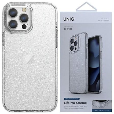 UNIQ LifePro Xtreme deksel iPhone 14 Pro Max 6.7 gjennomsiktig/sølv klar