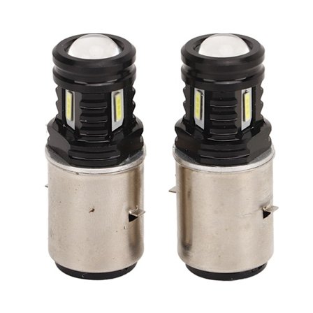 1 par motorcykel LED-pære 120W 12 til 24V DC Højlysstyrke Forlygtepære Universal til ATV UTV Motorcykel hvidt lys/6000K