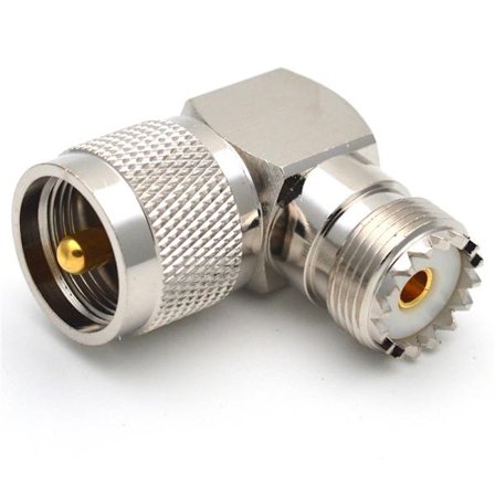 1kpl UHF SO239 naarasliitin UHF PL259 urosliittimeen oikea kulma R