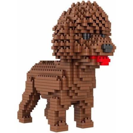 950 delar. Pudel eller pudelhund. Figur att montera med nanoblock