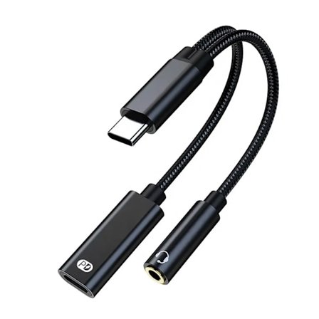 Usb-C Hane till Usb Hona + DC3.5 Pd Laddningsuttag och Adapter