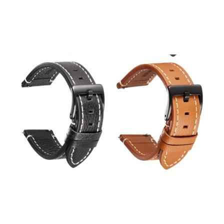 2 snabbfrisläppningsarmband till smartwatch (1 st vardera: 19 mm svart - svart b